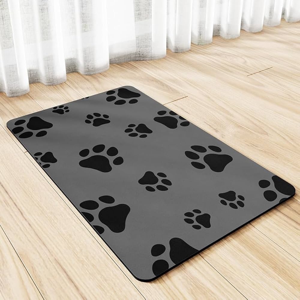 18"×30" Pet Feeding Mat, Absorbent Dog Food Mat, No Stains Cat Bowl Mat for Food